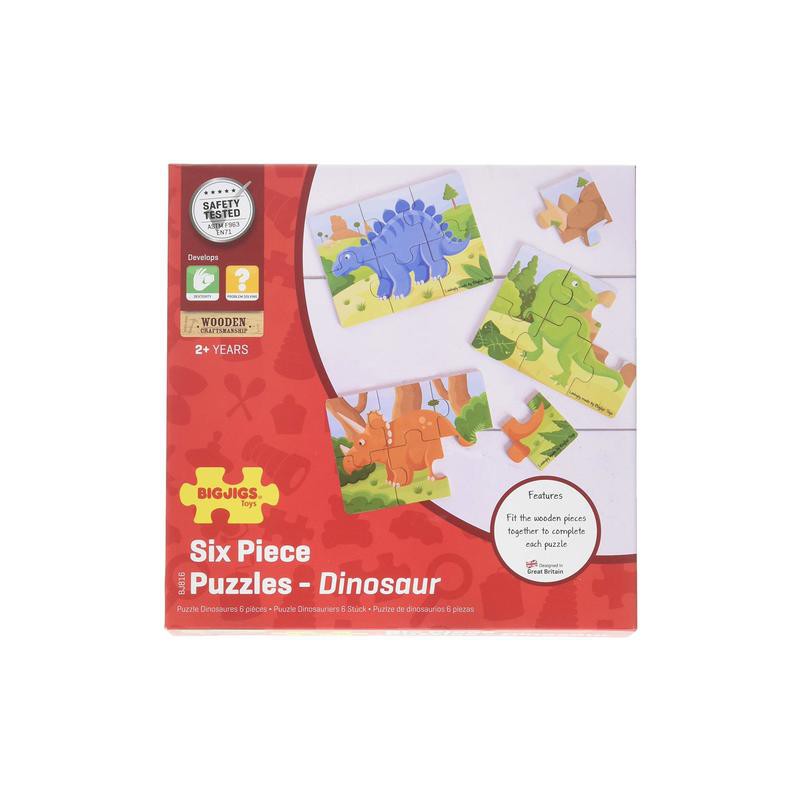 Set 3 puzzle lemn dinozauri